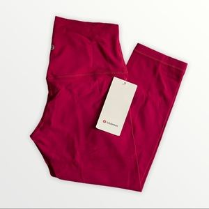 Lululemon Align Crop 21” - Ruby Red, Size 8